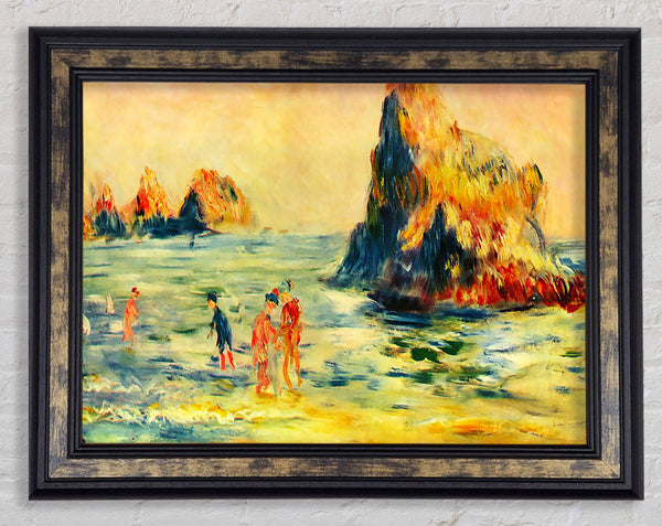 Renoir Cliffs At Guernsey Framed Print