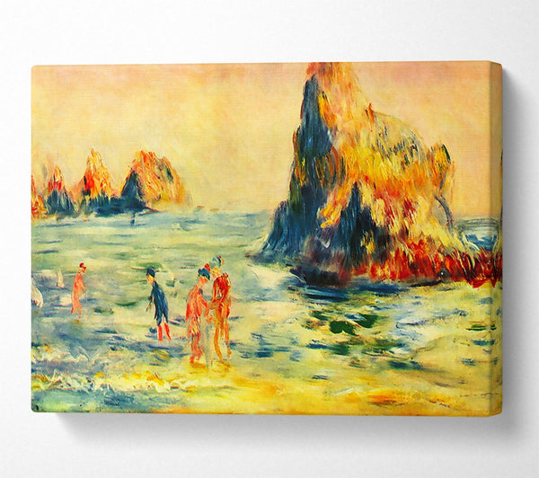  A Canvas Print of Renoir Cliffs At Guernsey Canvas Art