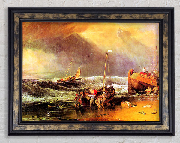 Joseph Mallord Turner Coastal Scene With Fishermen