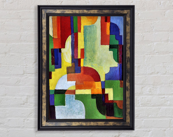 August Macke Coloured Forms 1 Framed Print