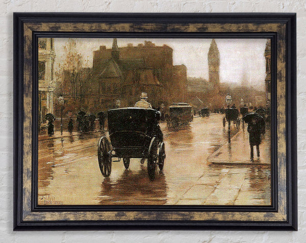 Hassam Columbus Avenue Framed Print
