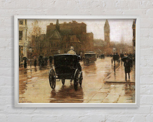 Hassam Columbus Avenue Framed Print