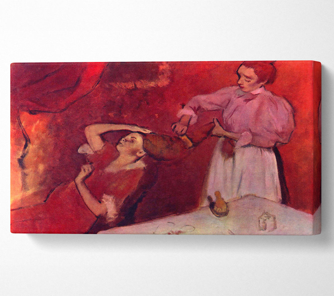  A Canvas Print of Degas Combing Hair Canvas Print