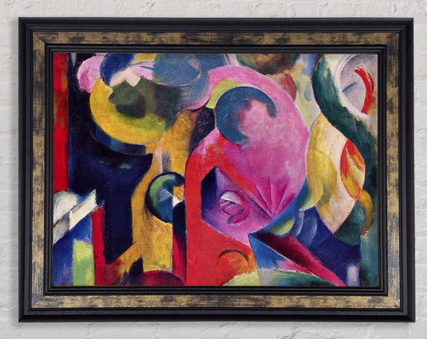 Franz Marc Composition 3 Framed Print
