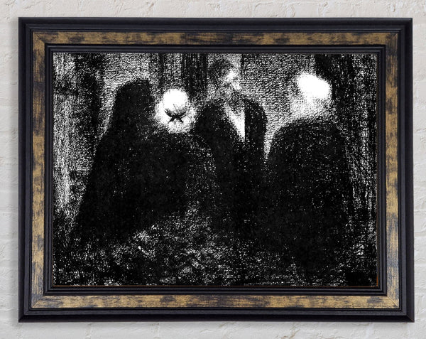Seurat Condolences Framed Print