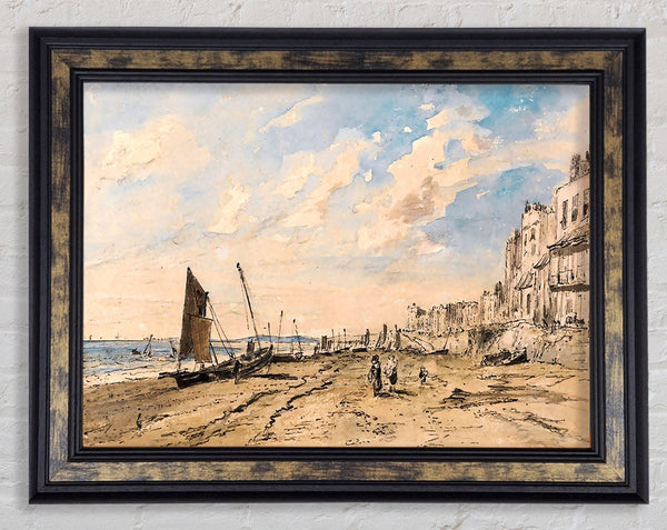 Constable Brighton Beach Framed Print