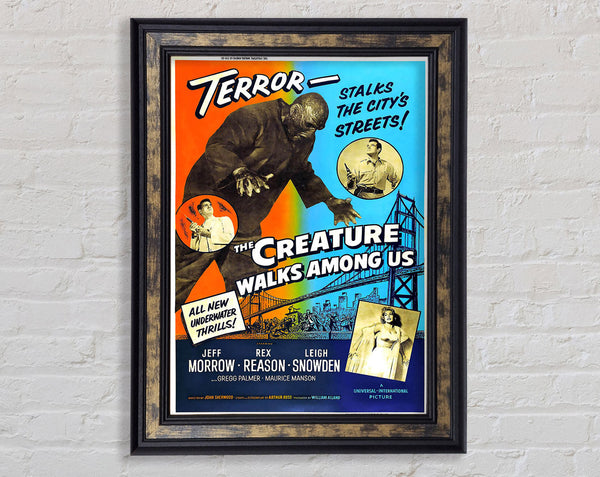 Creature Walks Among Us Poster 2 Framed Print