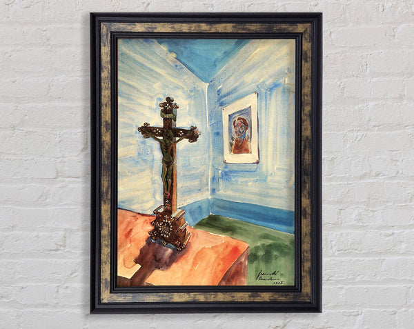 Walter Gramatte Crucifix In The Room Framed Print