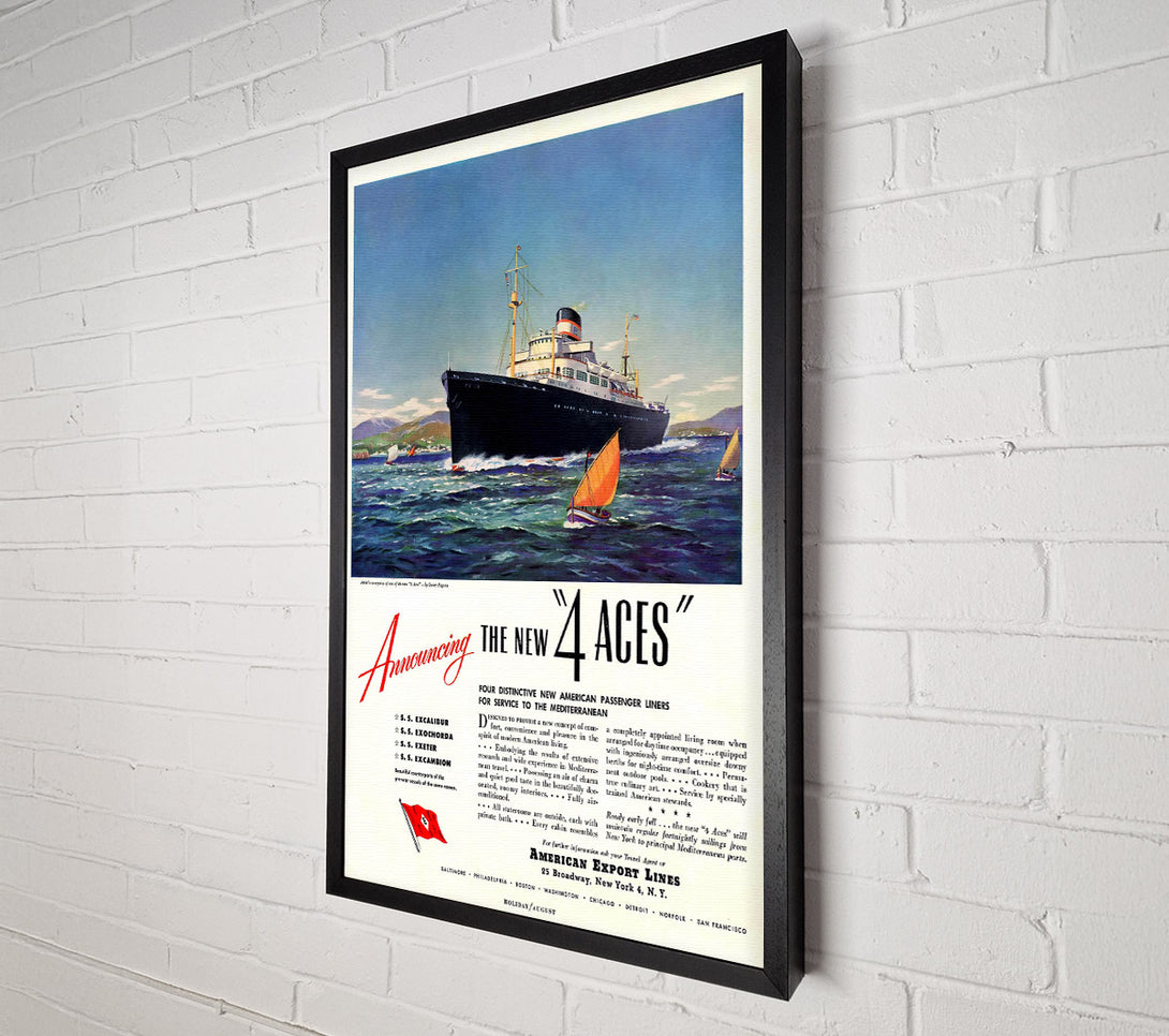  A Canvas Print of Cunard Line Canvas Print