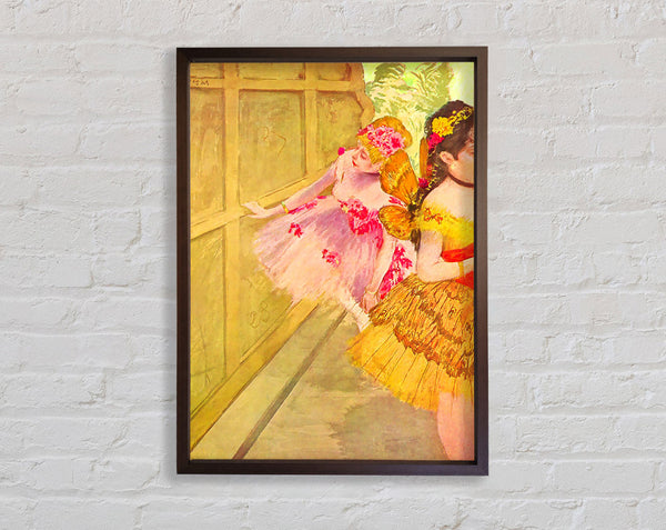 Degas Tänzer hinter einem Hintergrund