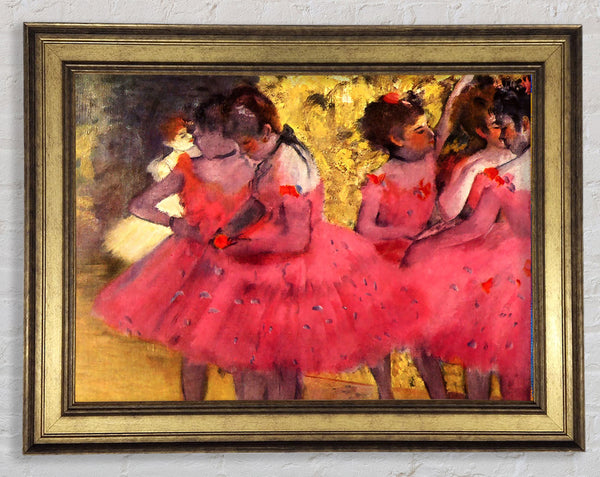 Degas Tänzer in Pink zwischen den Szenen
