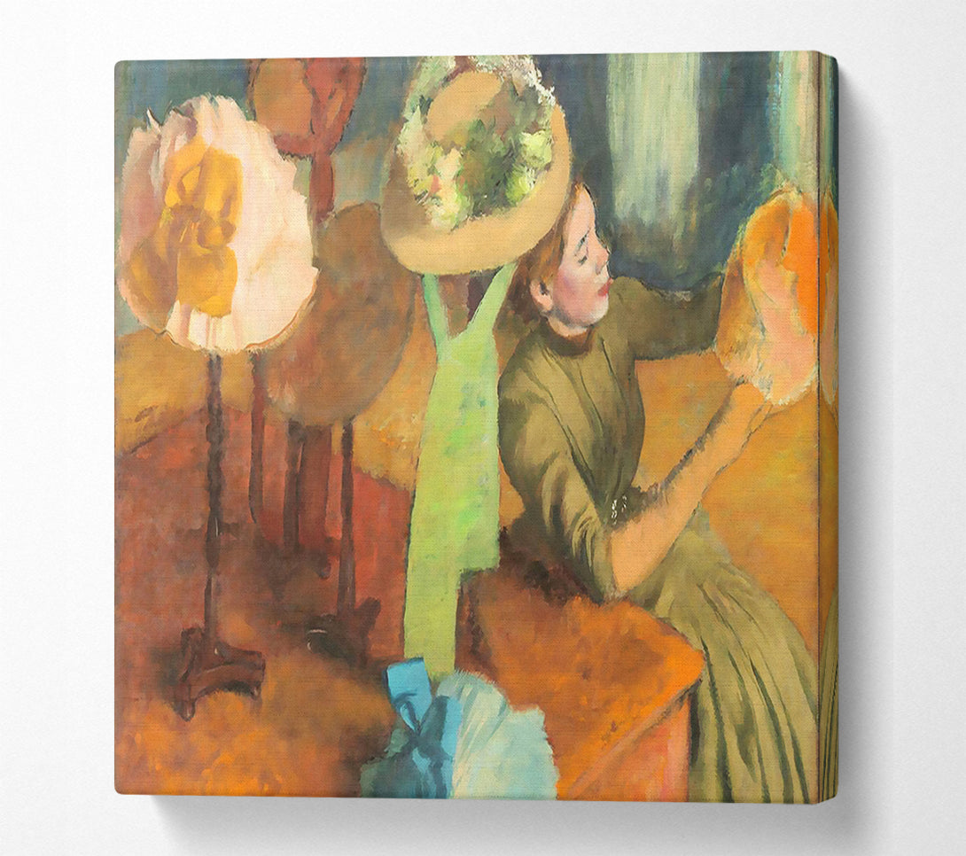  A Canvas Print of Degas The Millinery Shop Canvas Wall Art