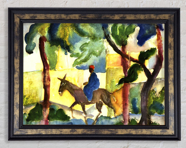 August Macke Donkey Rider Framed Print