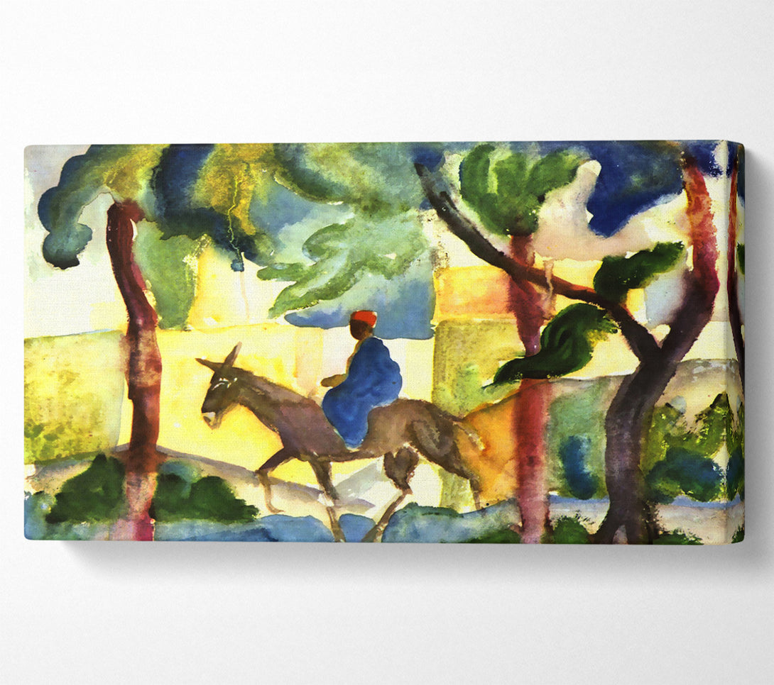  A Canvas Print of August Macke Donkey Rider Canvas Print
