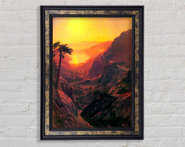 Bierstadt Donner Lake Framed Print