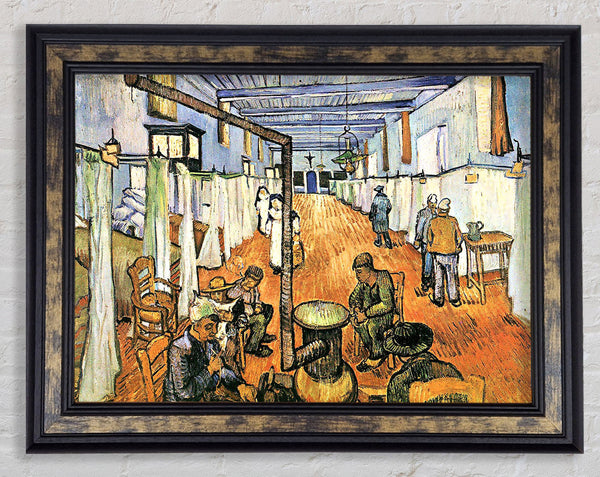 Van Gogh Dormitory In The Hospital In Arles Framed Print