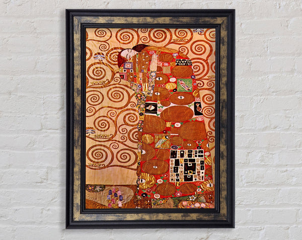 Klimt Embrace Framed Print