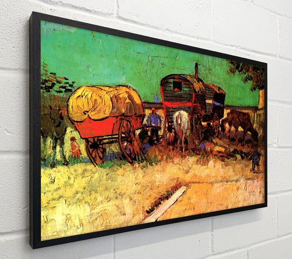 Van Gogh Encampment Of Gypsies With Caravans
