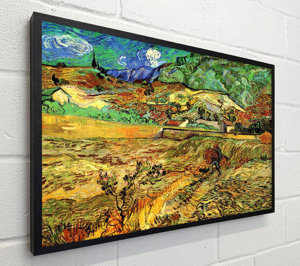 Van Gogh Enclosed Wheat Field With Peasant