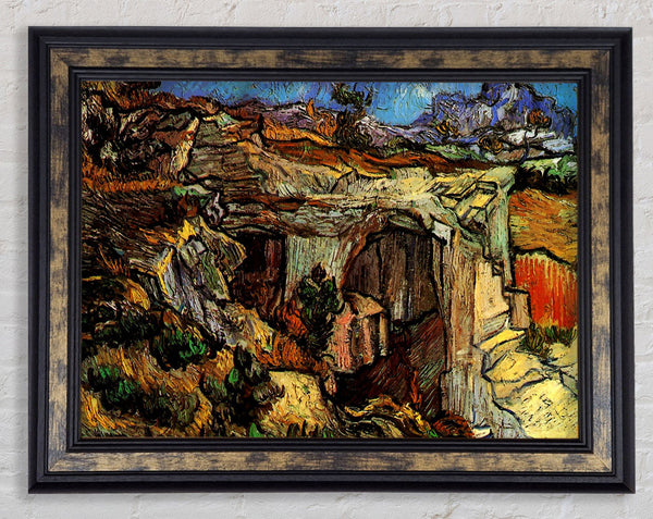 Van Gogh Entrance To A Quarry Near Saint-Remy Framed Print