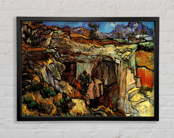Van Gogh Entrance To A Quarry Near Saint-Remy Framed Print