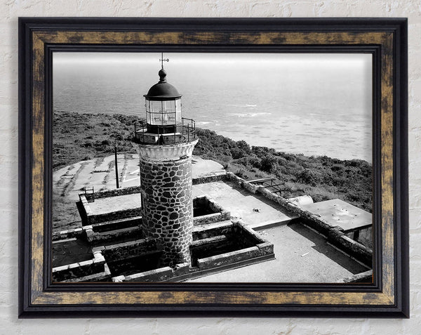 Ansel Adams Faro Isla De Culebritas 2 Framed Print