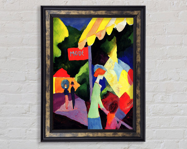 August Macke Fashion Window Framed Print