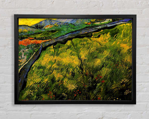 Van Gogh Field Of Spring Wheat At Sunrise Framed Print