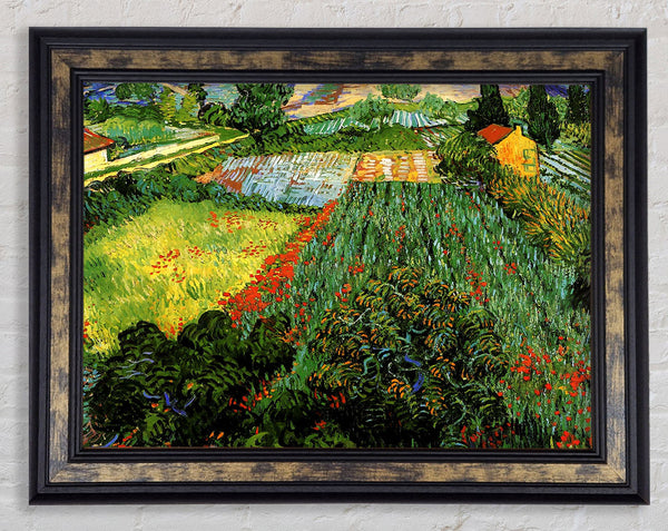Van Gogh Field With Poppies Framed Print