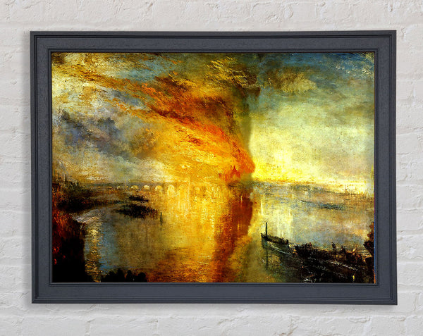Joseph Mallord Turner Brand im Parlamentsgebäude im Jahr 1834