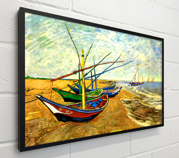 Van Gogh Fishing Boats On The Beach At Saintes-Maries