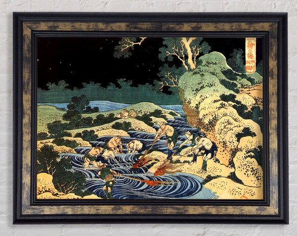 Hokusai Fishing With Torches
