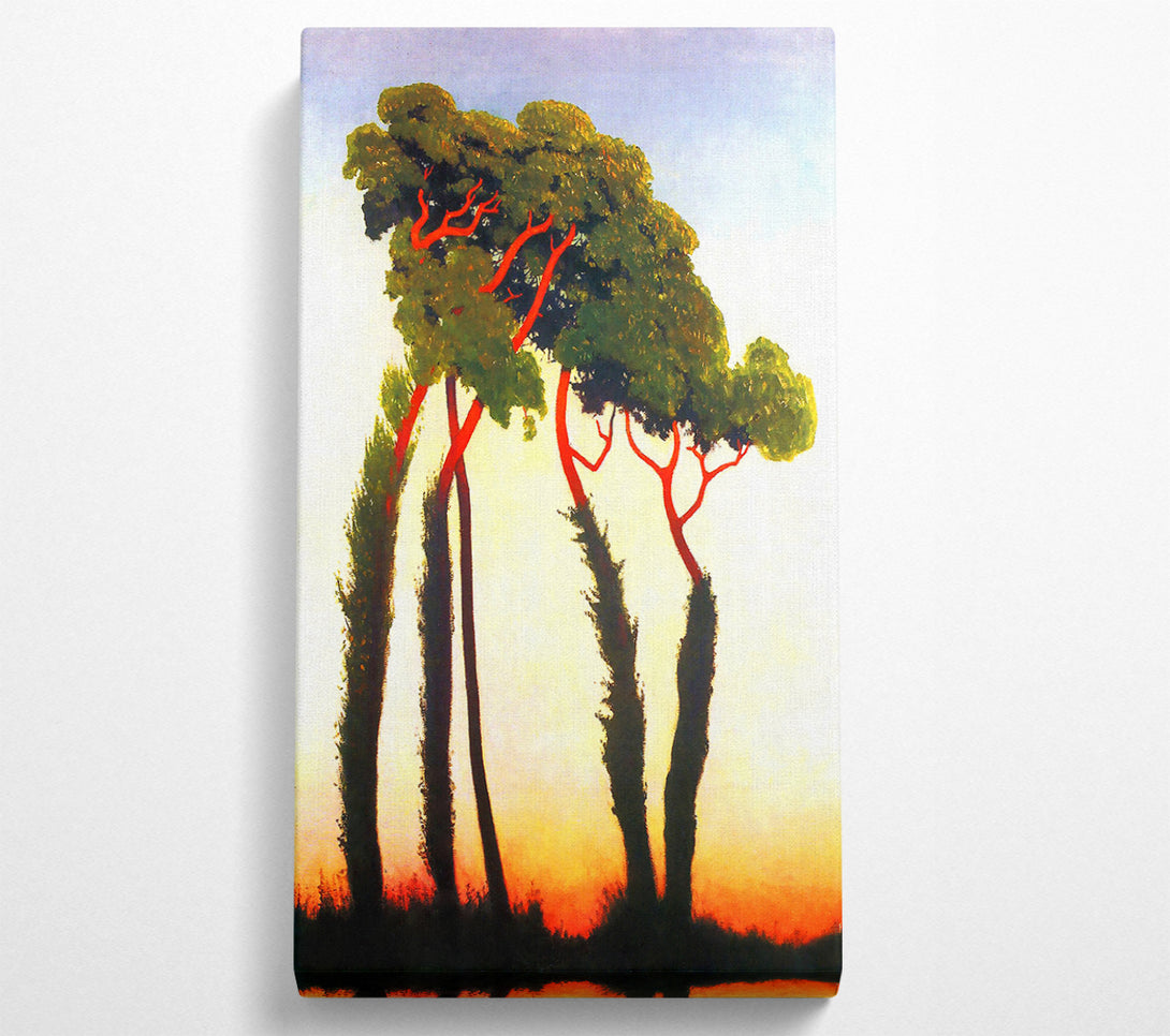  A Canvas Print of Felix Vallotton Five Trees Canvas Wall Art