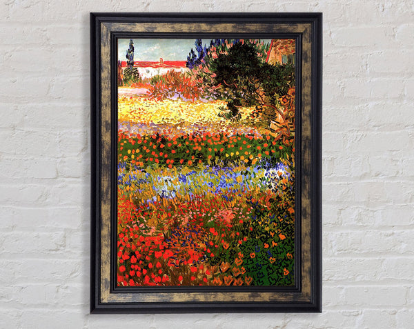 Van Gogh Flowering Garden Framed Print