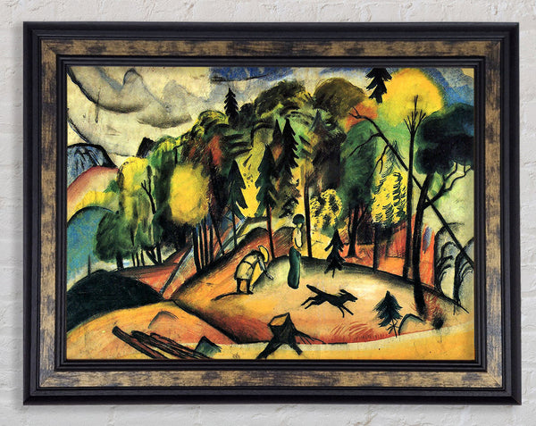 August Macke Forest Walk Framed Print