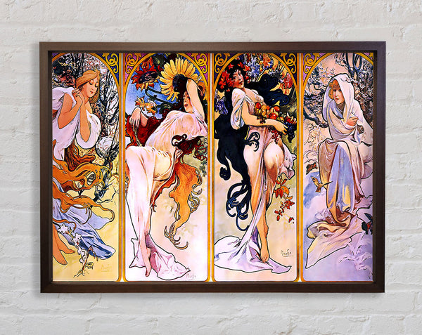 Alphonse Mucha Four Seasons