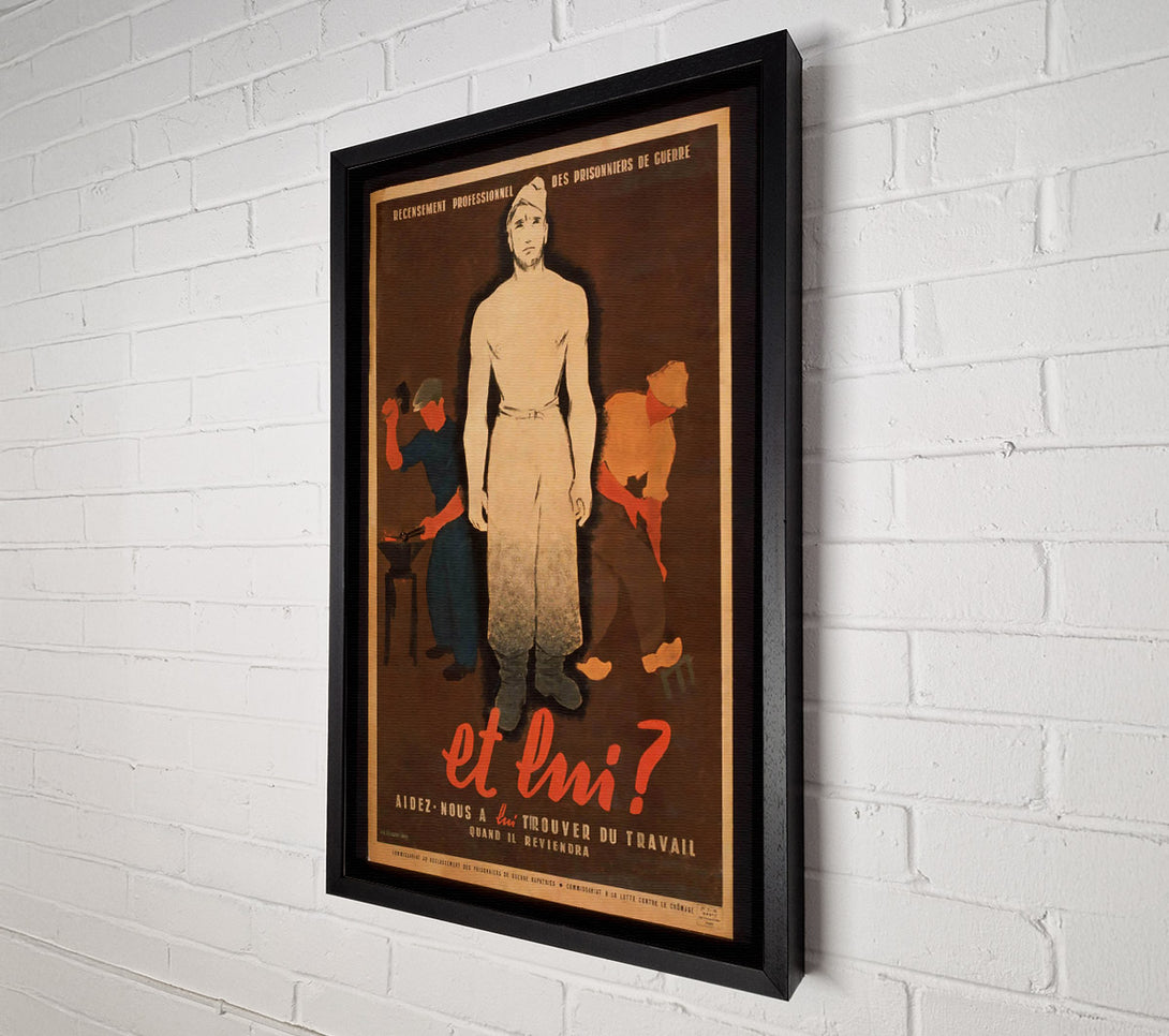  A Canvas Print of French Poster 4 Canvas Wall Art
