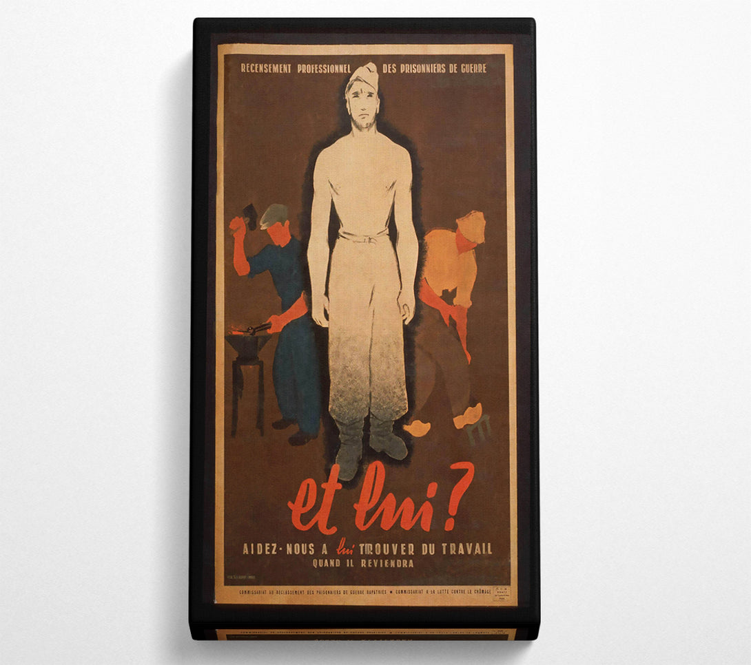  A Canvas Print of French Poster 4 Canvas Wall Art