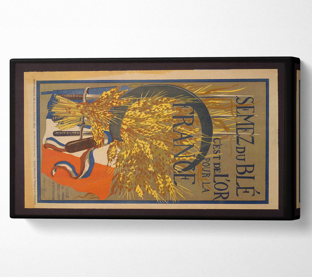  A Canvas Print of French Poster Canvas Art