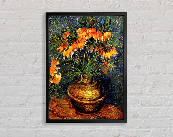 Van Gogh Schachbrettblumen in einer Kupfervase