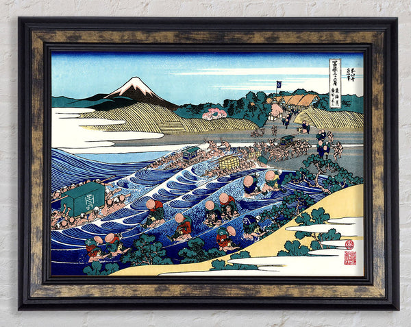 Hokusai Fuji From Kanaya On Tokaido Framed Print