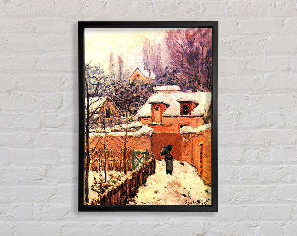 Sisley Garten in Louveciennes im Schnee