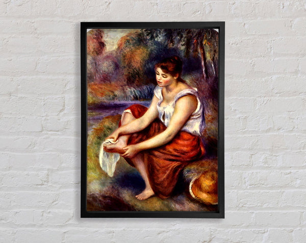 Renoir Mädchen trocknet ihre Füße