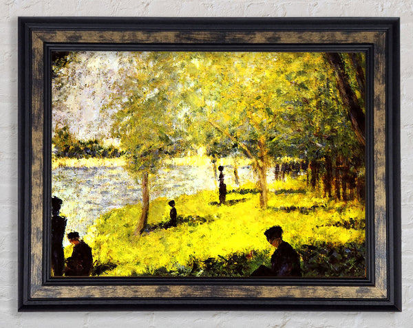 Seurat Group Of People Framed Print