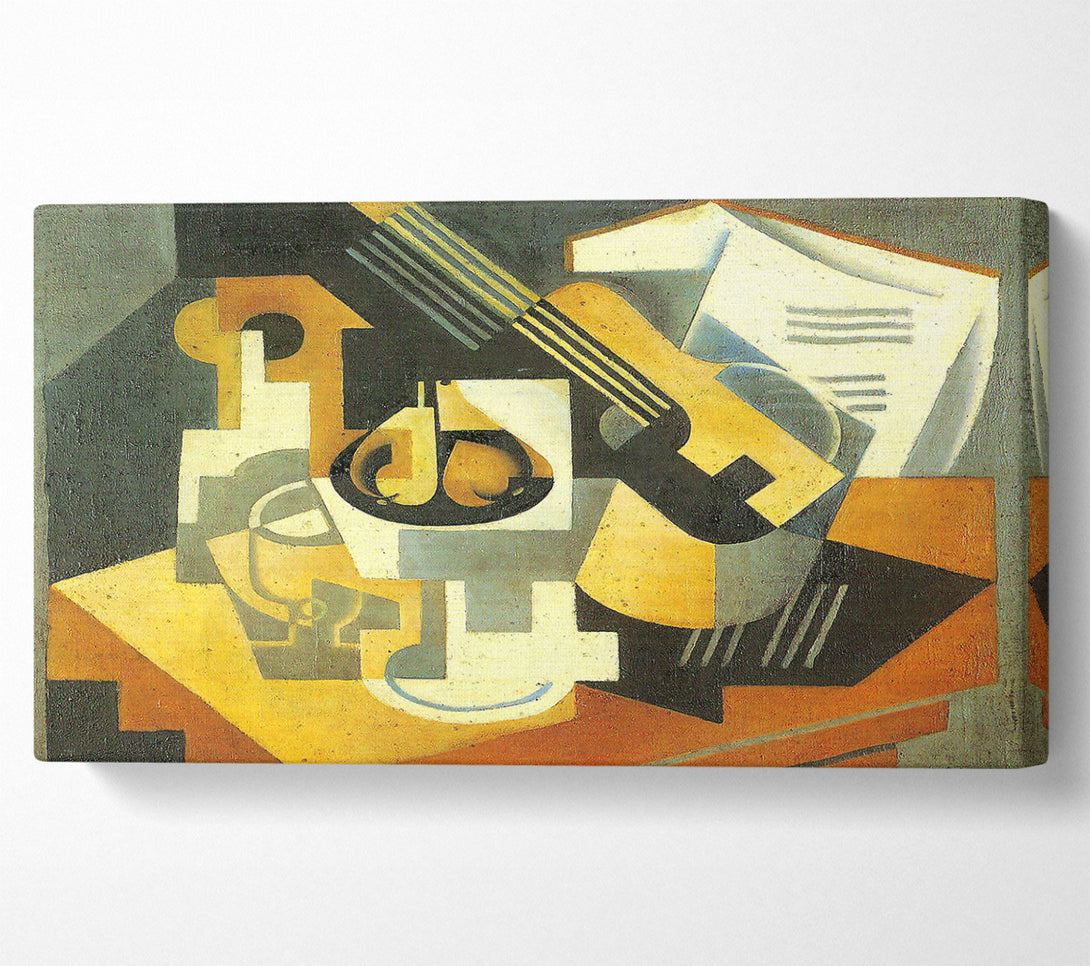  A Canvas Print of Juan Gris Guitar And Fruit Bowl 1 Canvas Art