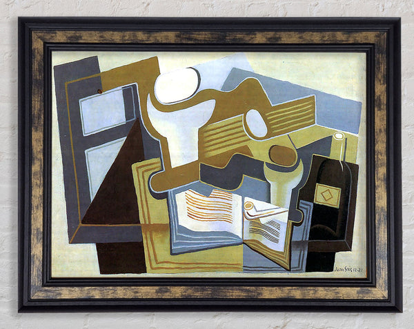Juan Gris Gitarre und Obstschale 3