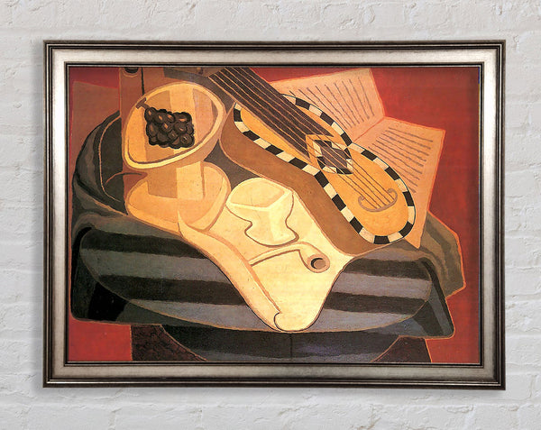 Juan Gris Gitarre mit Verzierungen