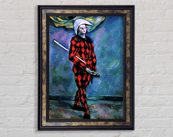 Cezanne Harlequin Framed Print