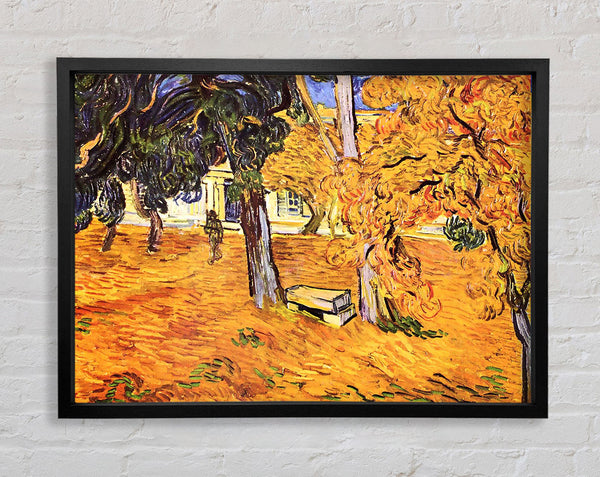 Van Gogh The Park Of St-Paul Hospital In Saint-Remy Framed Print
