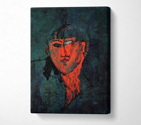  A Canvas Print of Head By Modigliani Canvas Print